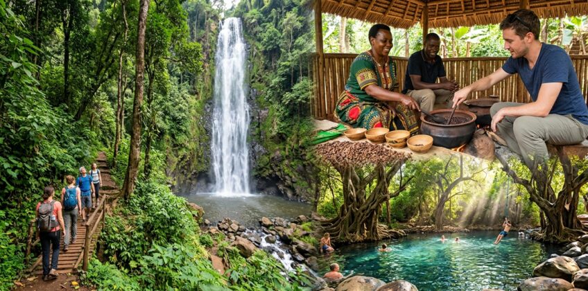 Materuni Waterfall Trek, Chagga Coffee Experience & Chemka Hot Springs