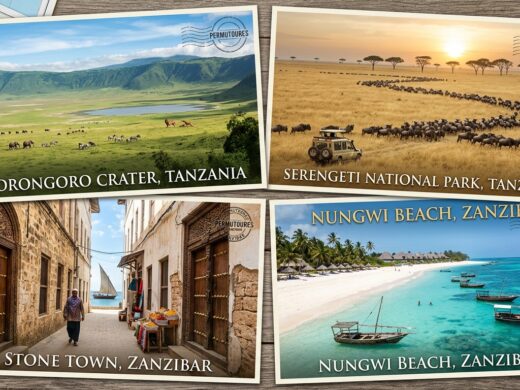 Ngorongoro Crater, Serengeti National Park, Stone Town, Nungwi Beach (Zanzibar)
